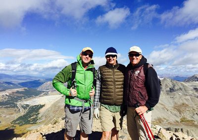 Hiking a 14er with Scott and Nate