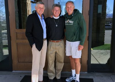 Lunch with Reverend Theron Walker and Creigh Kelley at Viewhouse.