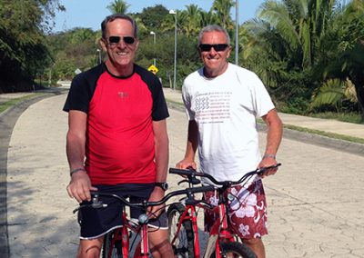 Biking in Punta Mita, Mexico.