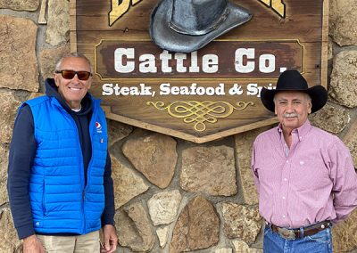 With owner Dave Rodríguez at his Black Hat Cattle Company