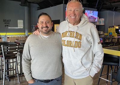 With owner Mike Hernandez at The Gym in Parker