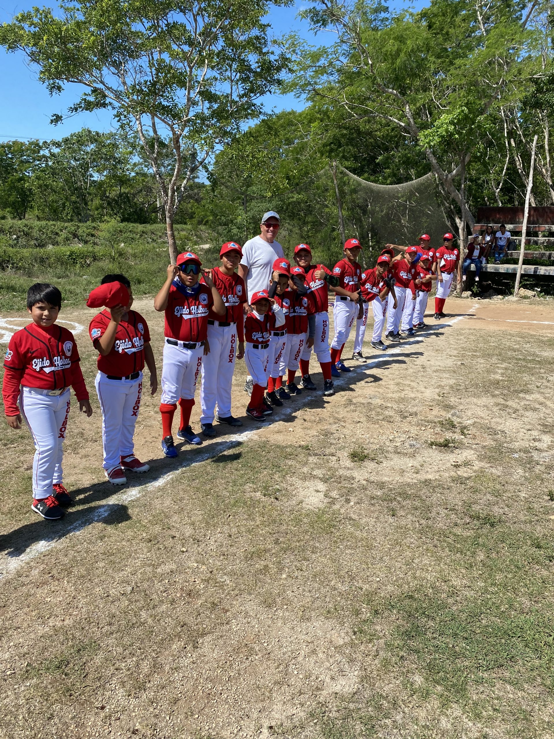 Lined up, ready to play